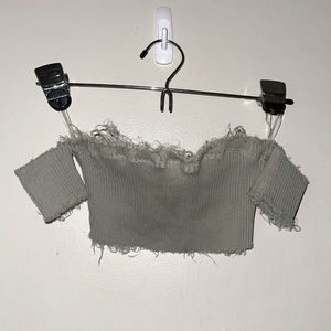 Fashion Nova light green bandeau top